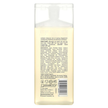 Giovanni, Tea Tree Triple Treat, Invigorating Shampoo, For All Hair Types, 2 fl oz (60 ml)