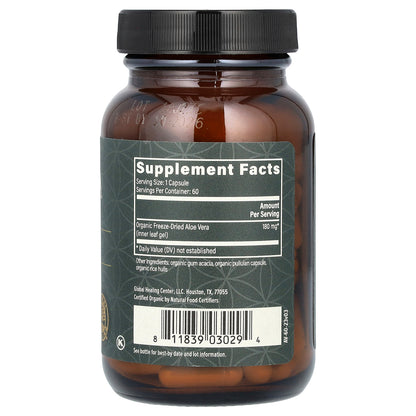Global Healing, Aloe Vera, 60 Capsules (180 mg per Capsule)