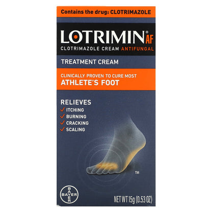 Lotrimin, Athlete's Foot Antifungal Cream, 0.53 oz (15 g)