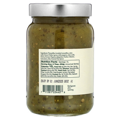 Stonewall Kitchen, Salsa Verde, Medium Hot , 16 oz (454 g)