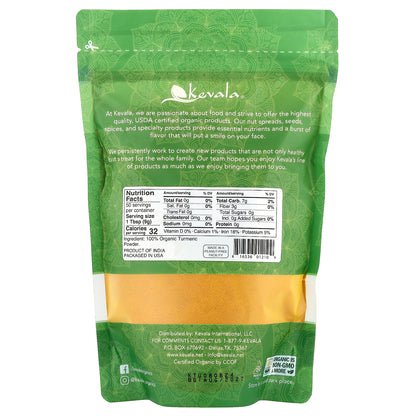 Kevala, Organic Turmeric Root Powder, 16 oz (454 g)