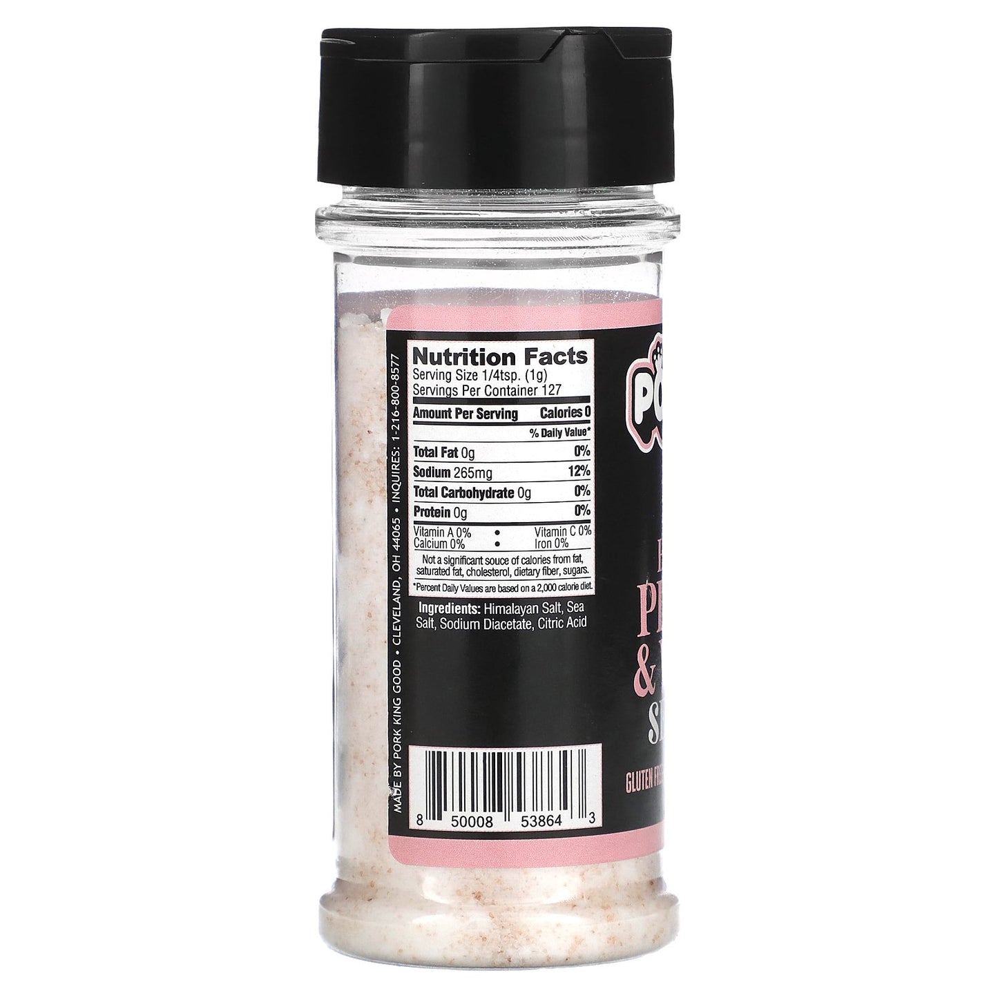 Pork King Good, Himalayan Pink Salt & Vinegar Seasoning , 4.5 oz (127.5 g)