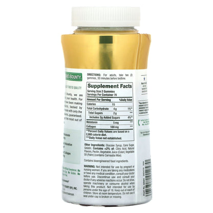 Nature's Bounty, Sleep & Collagen Gummies, Berry, 140 Gummies