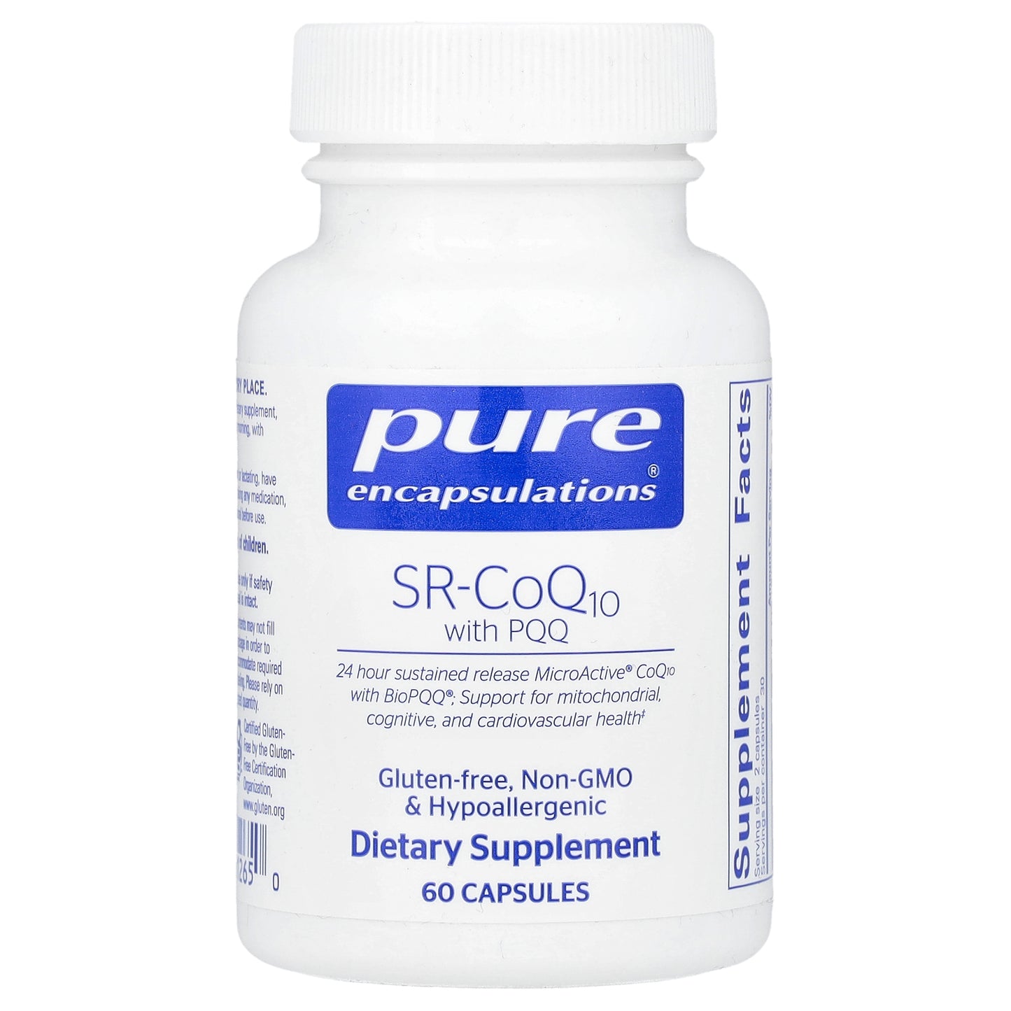 Pure Encapsulations, SR-CoQ10 with PQQ, 60 Capsules