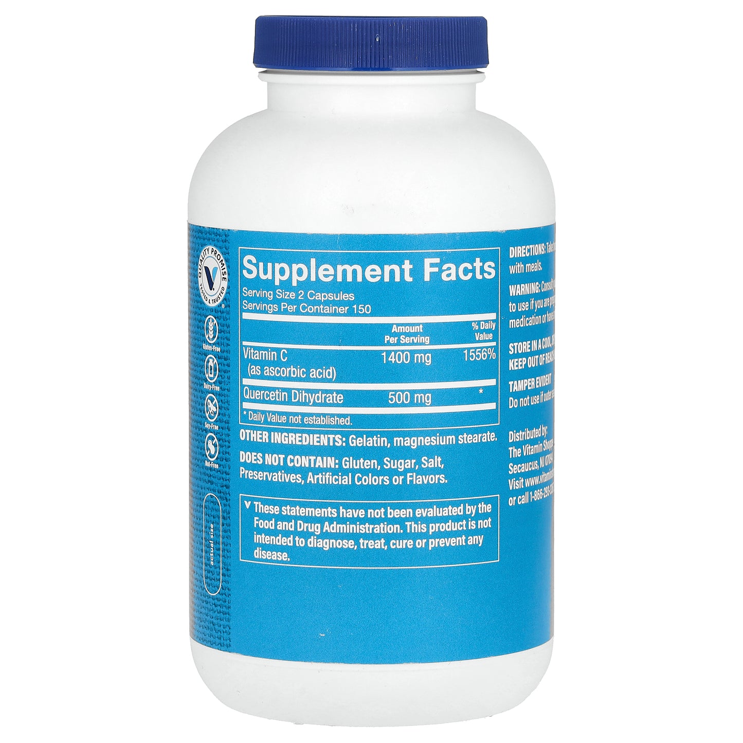 The Vitamin Shoppe, Quercetin + C, 300 Capsules