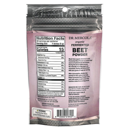 Dr. Mercola, Organic Fermented Beet Powder, 5.29 oz (150 g)