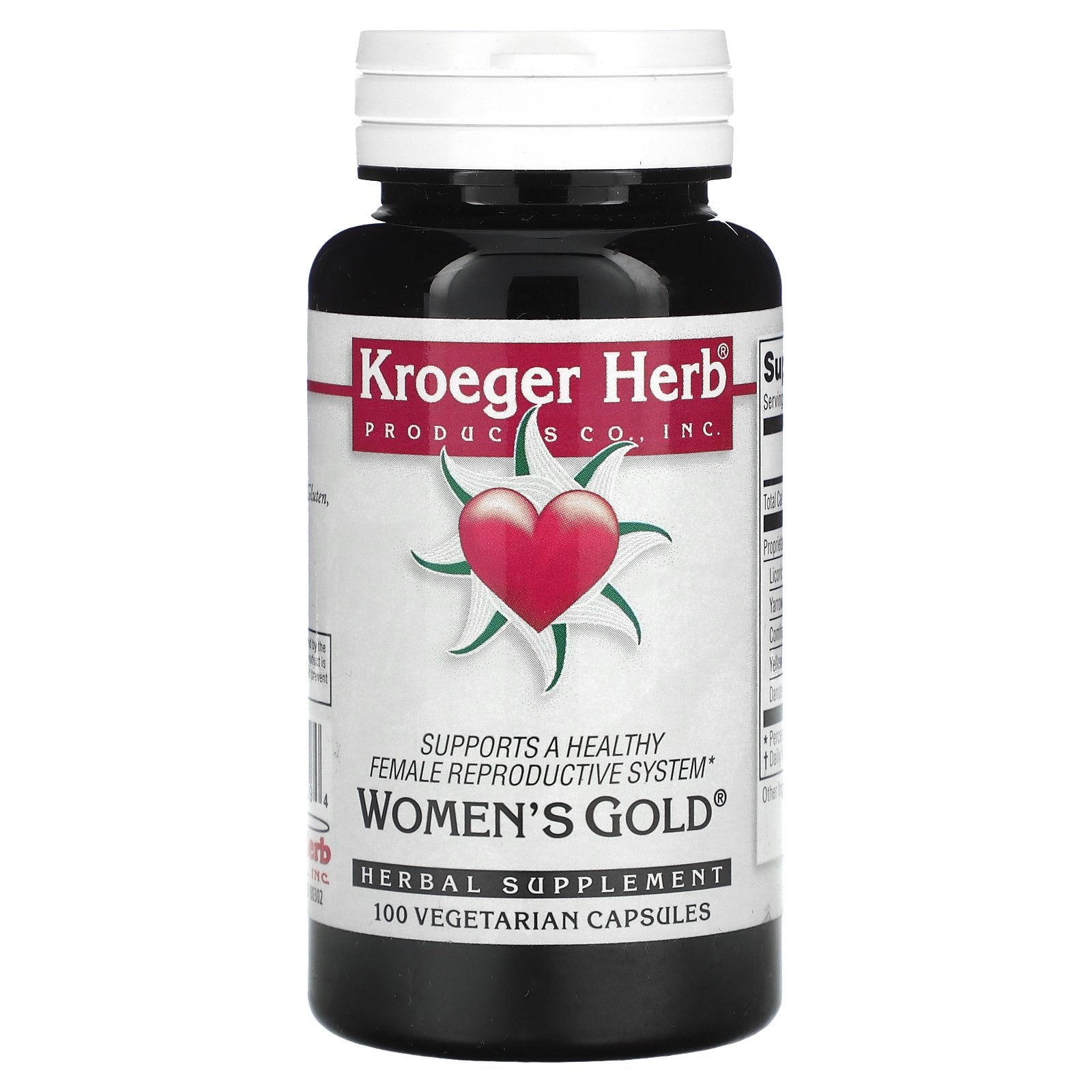 Kroeger Herb Co, Women's Gold, 100 Vegetarian Capsules