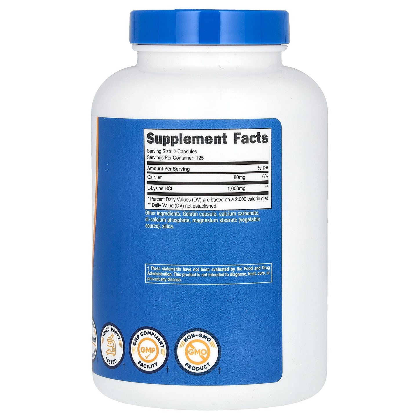 Nutricost, L-Lysine, 250 Capsules (500 mg per Capsule)