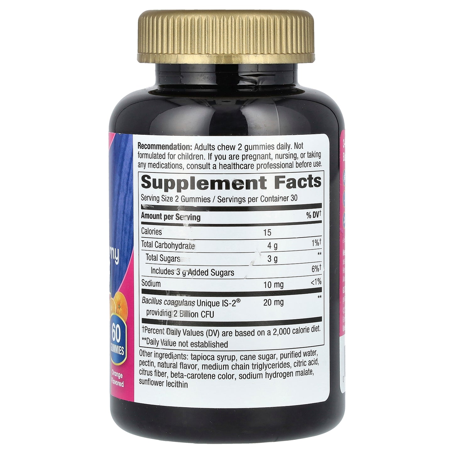 Nature's Way, Women's 3-in-1 Probiotic Gummy, Orange, 60 Gummies, (1 Billion CFU per Gummy)