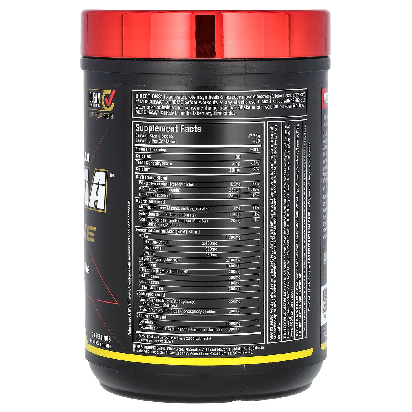 ALLMAX, MUSCLEAA™ Xtreme, Pina Colada, 1.17 lb (532 g)