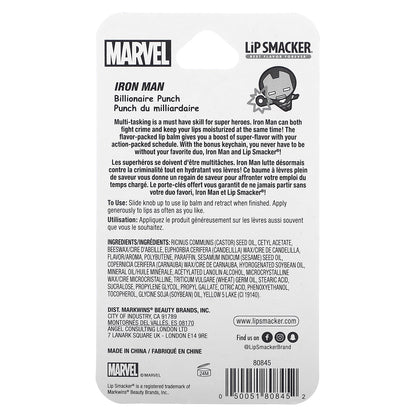 Lip Smacker, Marvel Iron Man, Lip Balm, Billionaire Punch, 0.14 oz (4 g)
