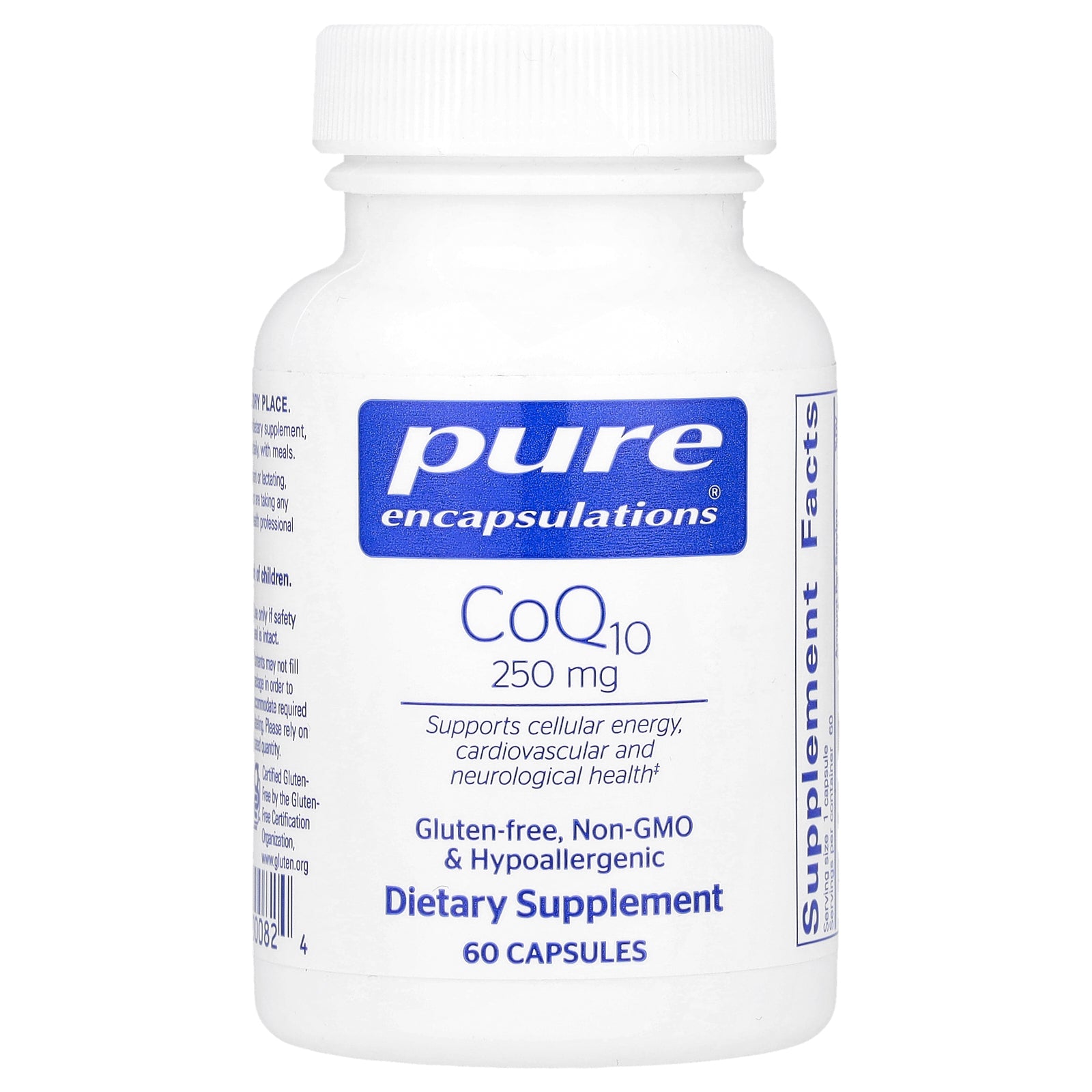 Pure Encapsulations, CoQ10, 250 mg, 60 Capsules