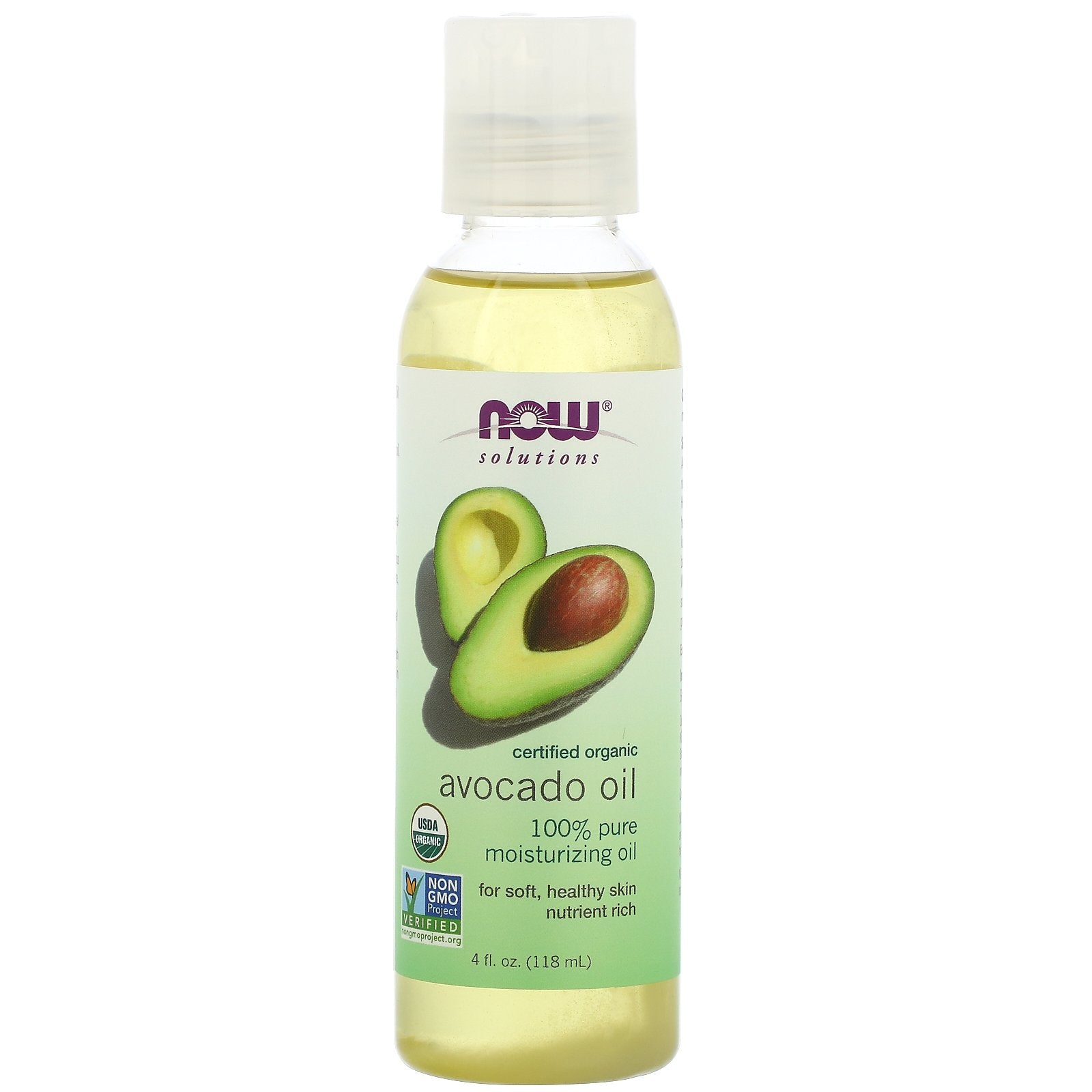 NOW Foods, Solutions, Organic Avocado Oil, 4 fl oz (118 ml)