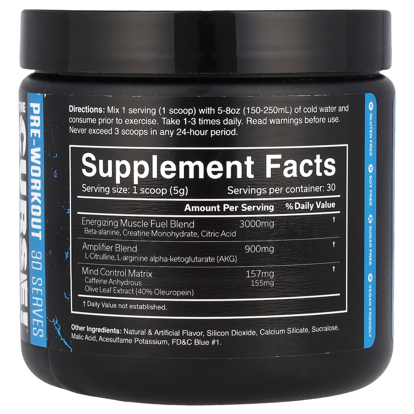 JNX Sports, The Curse! Pre-Workout, Blue Raspberry, 5.3 oz (150 g)