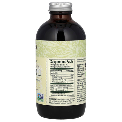 Flora, Certified Organic High Lignan Flax Oil, 8.5 fl oz (250 ml)