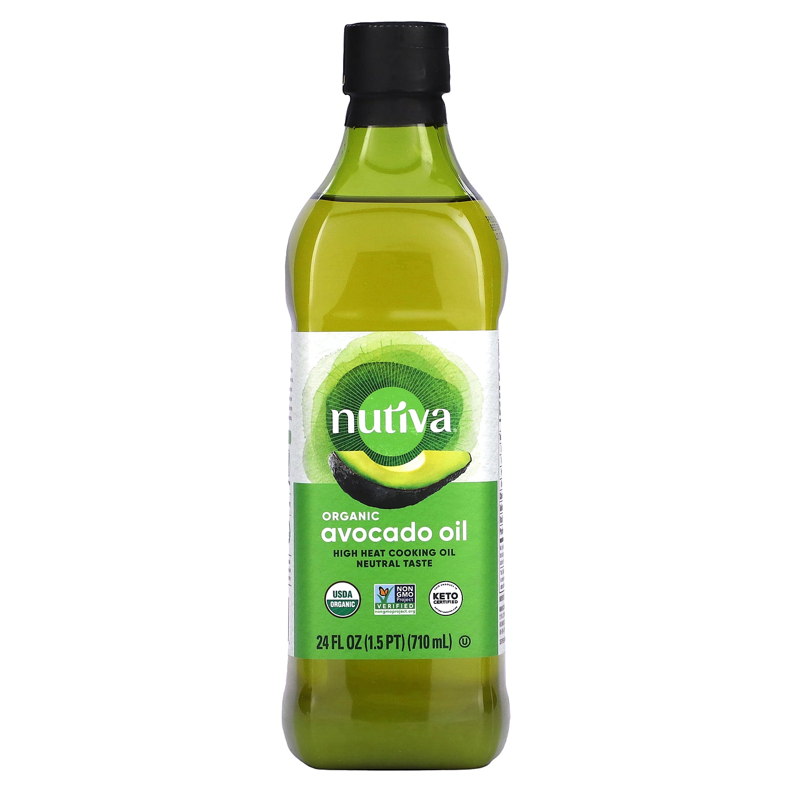 Nutiva, Organic Avocado Oil, 24 fl oz (710 ml)