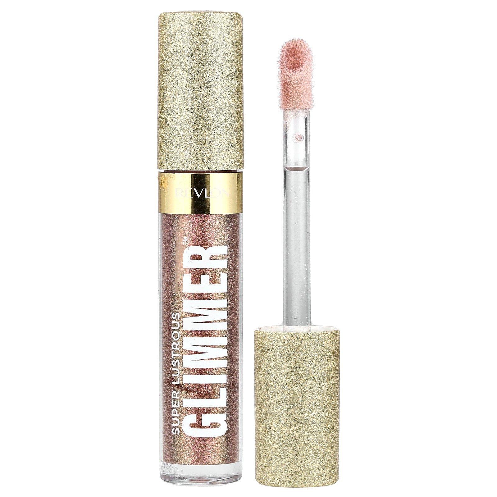 Revlon, Super Lustrous Glimmer™ Gloss, 004 Happy Hour, 0.13 fl oz (3.8 ml)