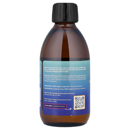 Queen of the Thrones, Organic Golden Castor Oil, Cold-Pressed, 8.45 fl oz (250 ml)