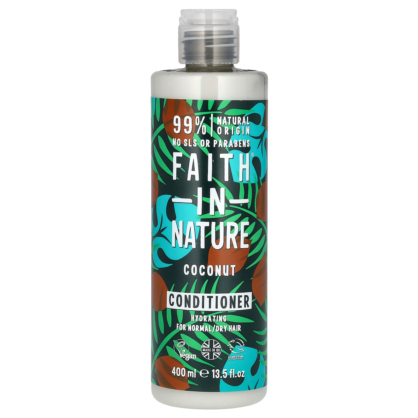 Faith in Nature, Conditioner, For Normal/Dry Hair, Coconut, 13.5 fl oz (400 ml)