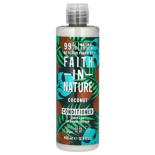 Faith in Nature, Conditioner, For Normal/Dry Hair, Coconut, 13.5 fl oz (400 ml)