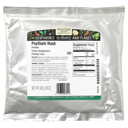 Frontier Co-op, Psyllium Husk Powder, 16 oz (453 g)