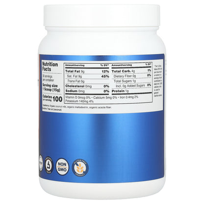 Nutricost, Organic Coconut Milk Powder, Unflavored, 1 lbs (454 g)