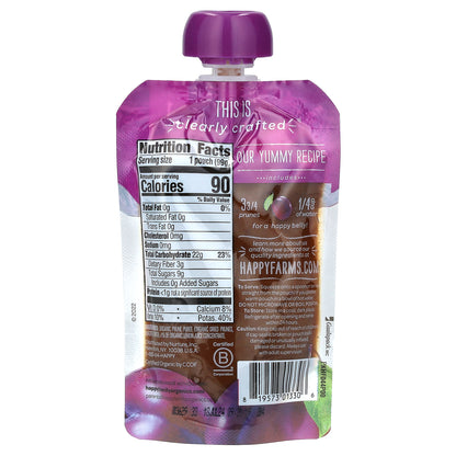 Happy Family Organics, Happy Baby®, Organic Baby Food, Stage 1, Prunes, 3.5 oz (99 g)
