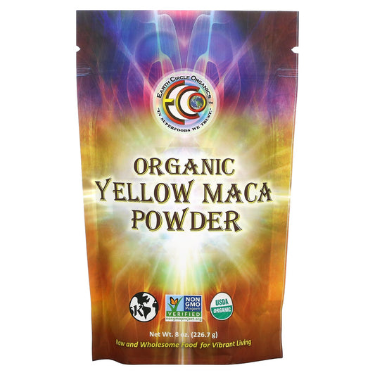 Earth Circle Organics, Organic Yellow Maca Powder, 8 oz (226.7 g)