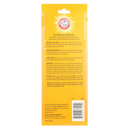 Arm & Hammer, Tartar Control, Dental Kit For Dogs, Banana Mint, 4 Piece Kit