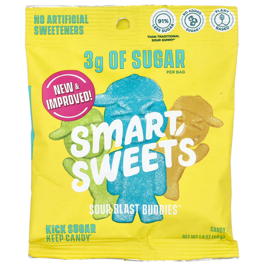 SmartSweets, Sour Blast Buddies®, Berry, Blue Raspberry, Lime, Lemon, Orange, 1.8 oz (50 g)