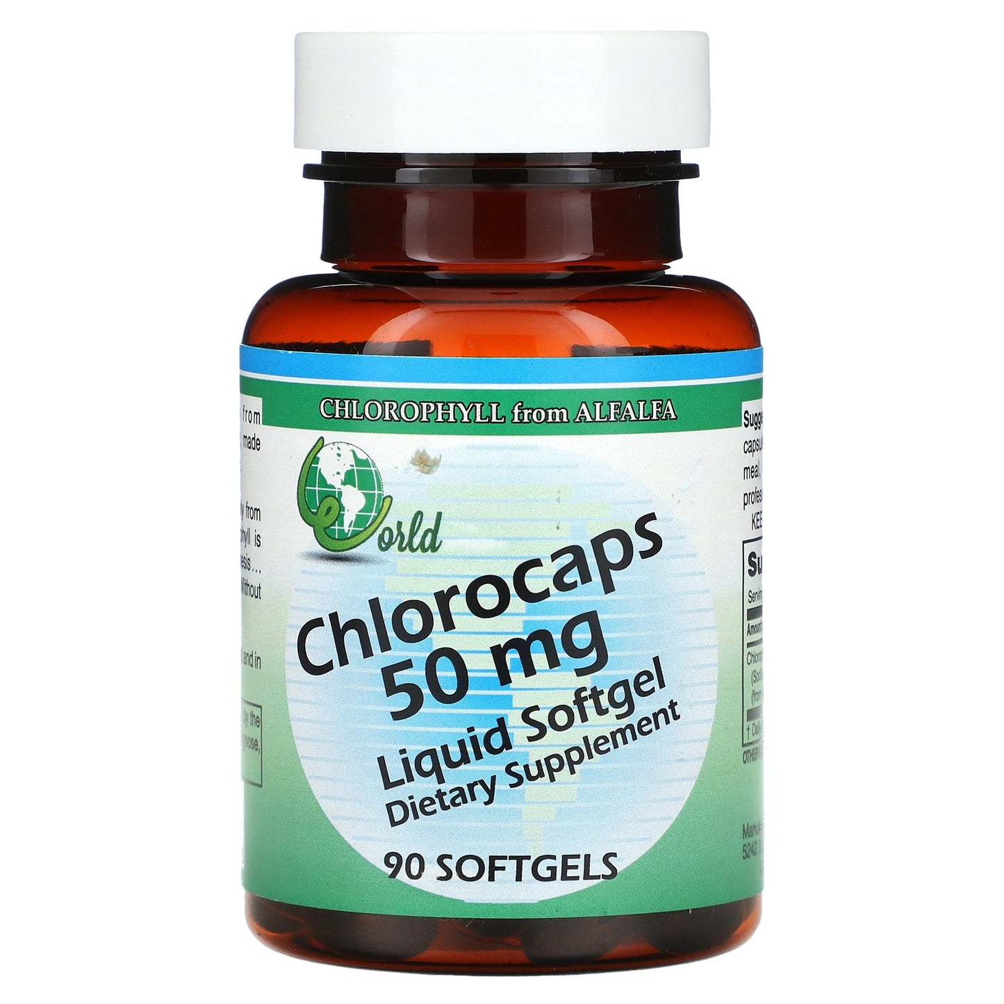 World Organic, Chlorocaps, 50 mg, 90 Softgels (50 mg per Softgel)