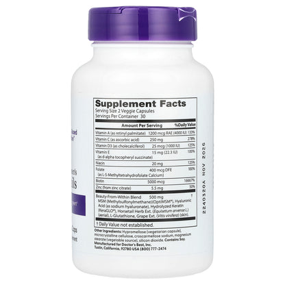 Doctor's Best, Women's Hair, Skin & Nails , 60 Veggies Caps