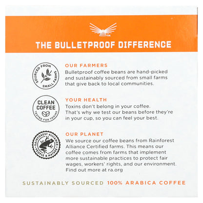 BulletProof, The Mentalist, Medium-Dark Roast , 10 Pods, 0.39 oz (11 g) Each