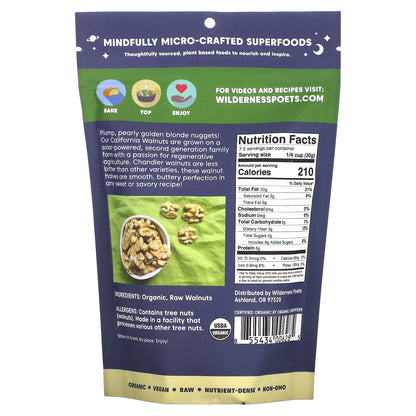 Wilderness Poets, Organic California Walnuts, 8 oz (226 g)