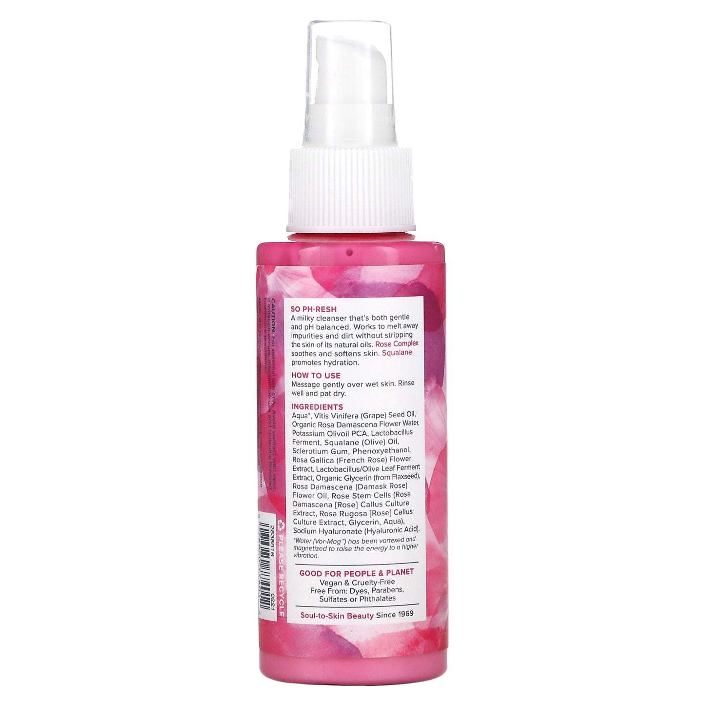 Heritage Store, Rosewater Cleanser, Dry To Combination Skin, 4 fl oz (118 ml)