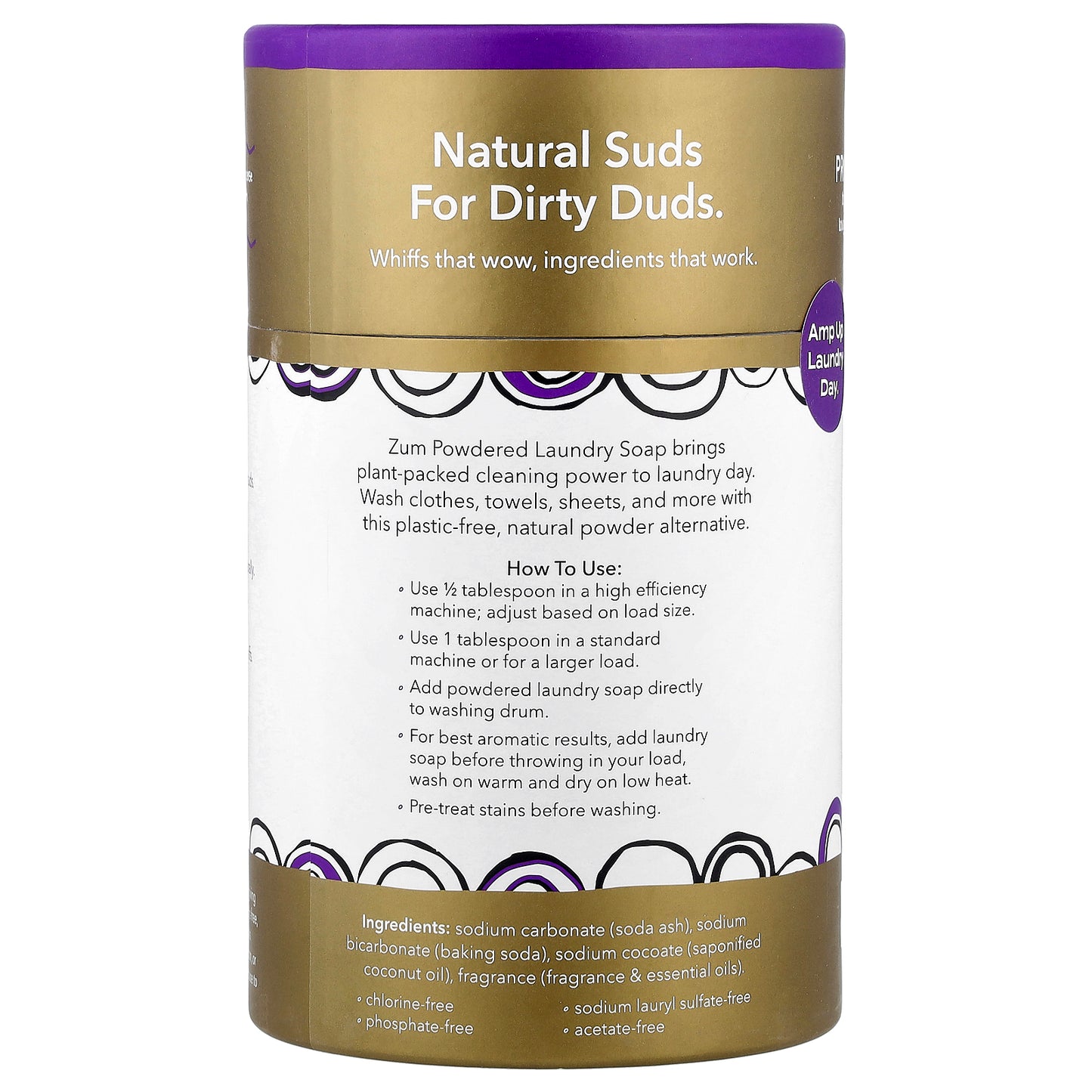 ZUM, Powdered Laundry Soap, Frankincense & Myrrh, 32 oz