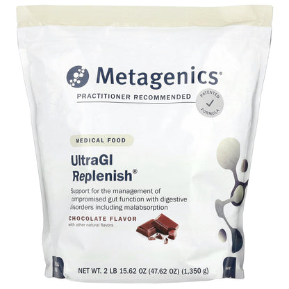 Metagenics, UltraGI Replenish®, Chocolate, 47.62 oz (1,350 g)