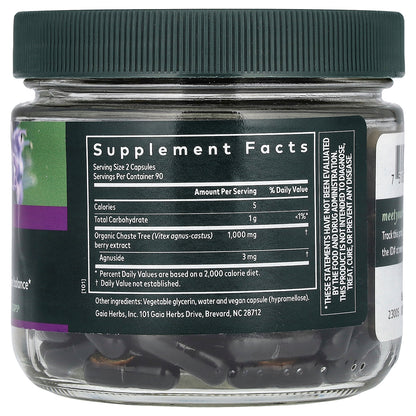 Gaia Herbs, Vitex Berry for Women, 180 Vegan Liquid Phyto-Caps