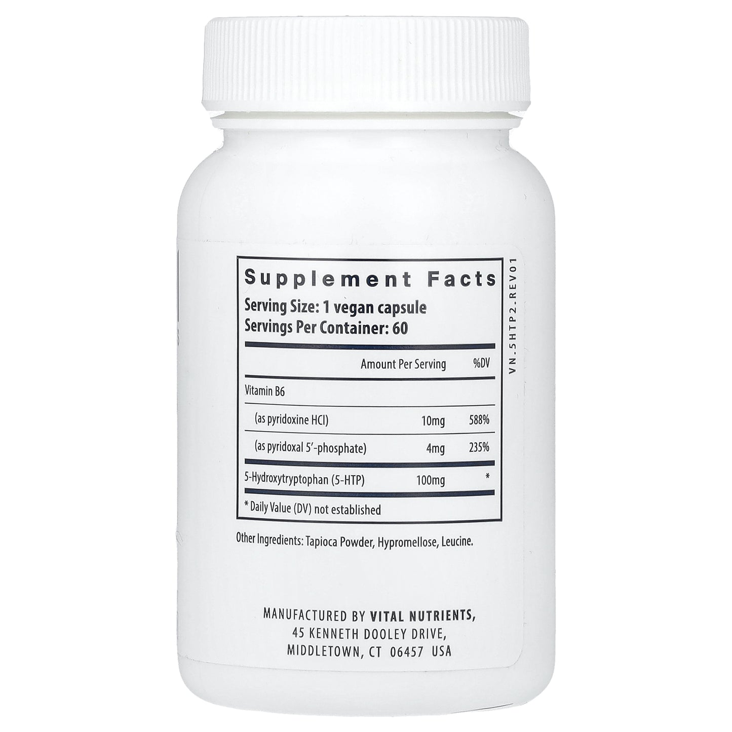 Vital Nutrients, 5-HTP, 100 mg, 60 Vegan Capsules
