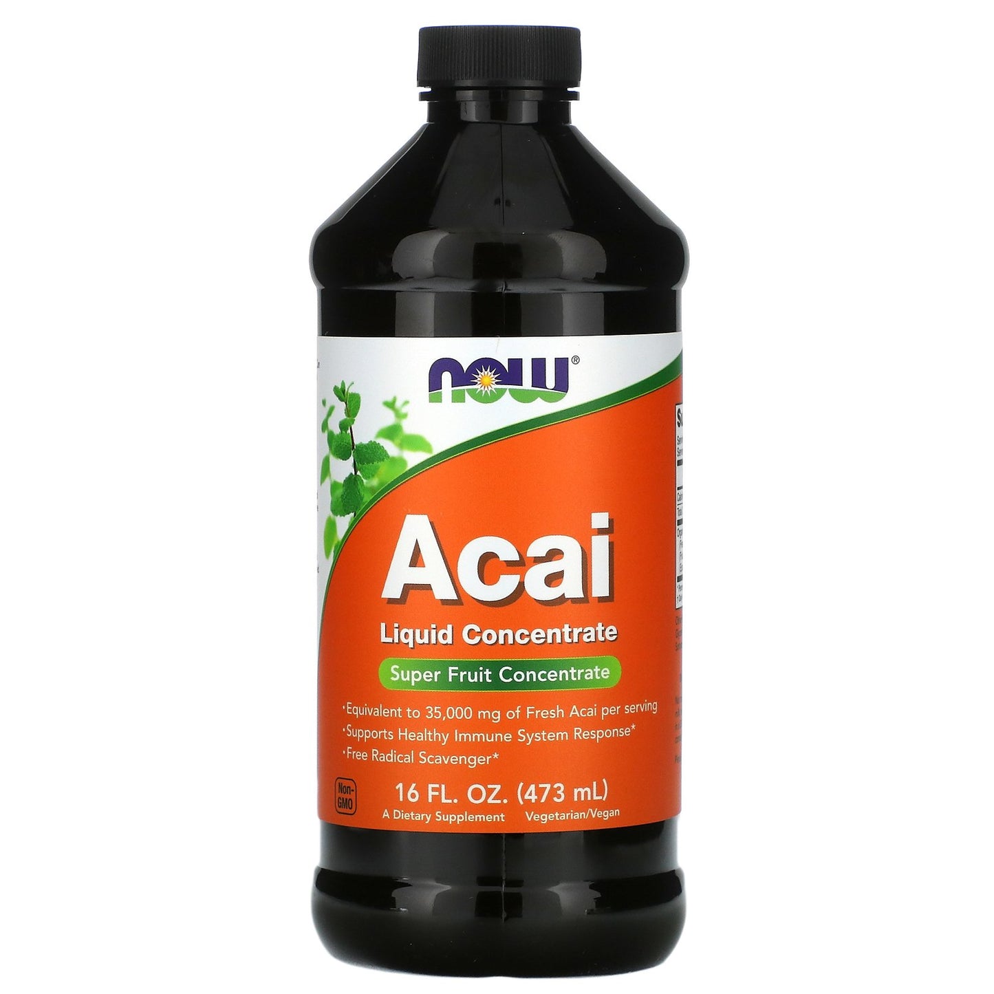 NOW Foods, Acai Liquid Concentrate, 500 mg, 16 fl oz (473 ml)