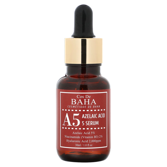 Cos De BAHA, A5, Azelaic Acid 5 Serum, 1 fl oz (30 ml)