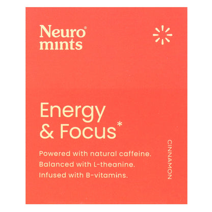 NeuroGum, NeuroMints, Energy & Focus, Cinnamon, 6 Packs, 12 Pieces Each