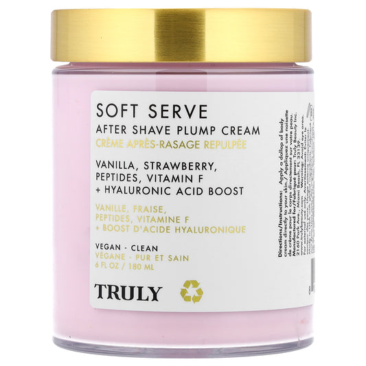Truly Beauty, Soft Serve After Shave Plump Cream, 6 fl oz (180 ml)