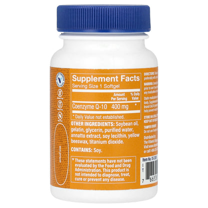 The Vitamin Shoppe, CoQ-10, 400 mg, 30 Softgels