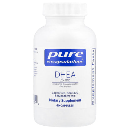 Pure Encapsulations, DHEA, 25 mg, 60 Capsules