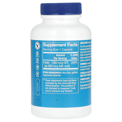 The Vitamin Shoppe, Folic Acid, 800 mcg, 300 Capsules