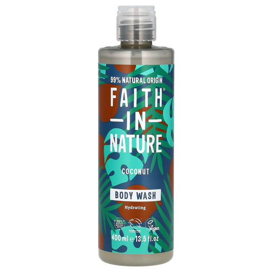 Faith in Nature, Body Wash, Coconut, 13.5 fl oz (400 ml)