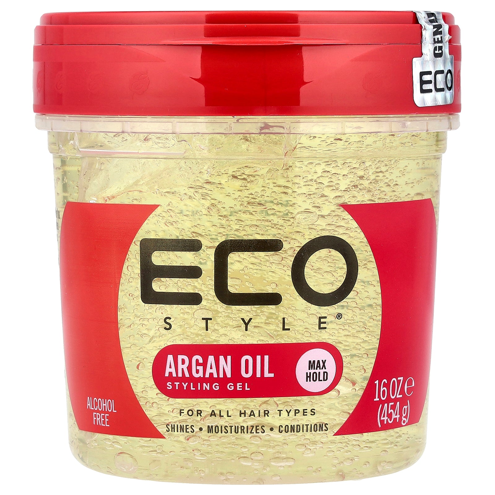 Eco Style, Styling Gel, Max Hold, For All Hair Types, Argan Oil, 16 oz (454 g)