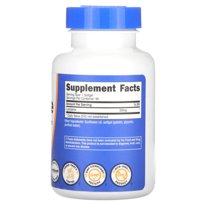 Nutricost, Lycopene, 20 mg , 60 Softgels