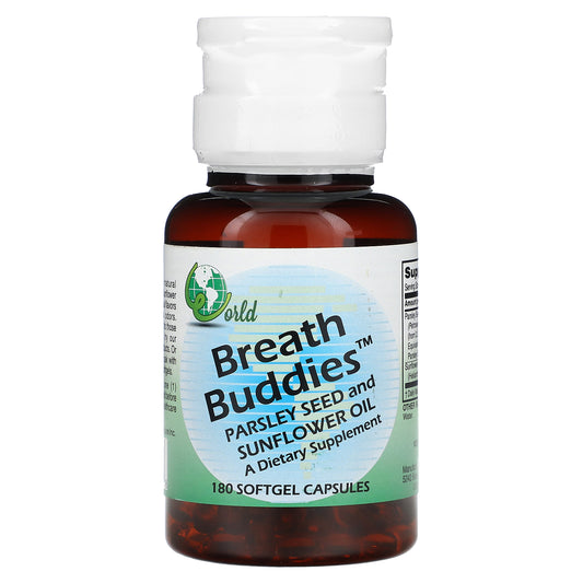 World Organic, Breath Buddies, 180 Softgel Capsules